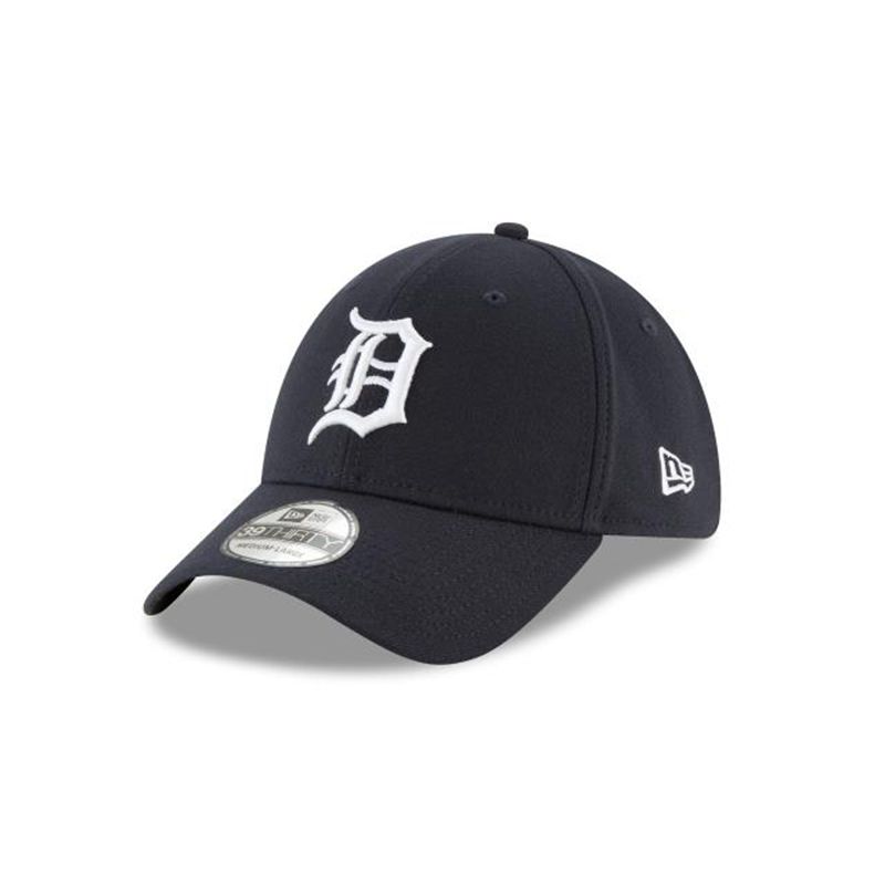 MLB Detroit Tigers Team Classic 39Thirty Stretch Fit (YHT9248) - Blue New Era Caps